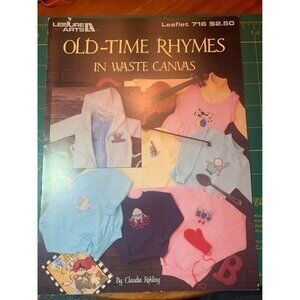 Leisure Arts Old Time Rhymes Crafts Leaflet Claudia Rohling Cross Stitch Pattern